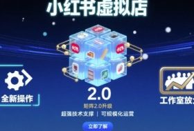 小红书虚拟店矩阵2.0，全新操作，超强技术，可工作室放大（更新）
