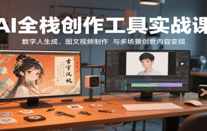 AI工具创意创作实操课程，AI短视频自媒体教程
