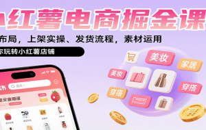 （15936期）小红书流量特训营：突破流量瓶颈，实现店铺持续增长，单店月销5万实战