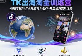 TK出海淘金训练营，助你快速掌握TikTok运营与AI创作，开启出海变现之路