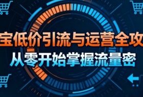 淘宝低价引流与运营全攻略，从零开始掌握流量密码