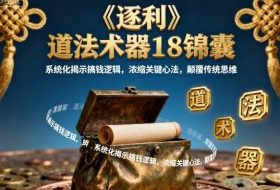 《逐利》道法术器18锦囊，系统化揭示搞钱逻辑，浓缩关键心法，颠覆传统思维