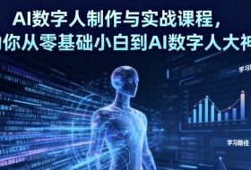 AI数字人制作与实战课程，助你从零基础小白到AI数字人大神