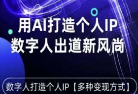 用星幻AI数字人打造个人IP，实现多种变现方式，数字人出道新风尚