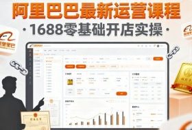阿里巴巴最新运营课程，1688零基础开店实操