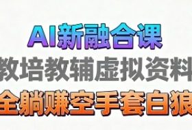 育儿教学教培新玩法，AI生成教学视频，市场大，操作简单，变现天花板非常高