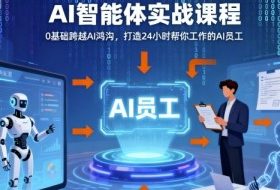 Ai智能体实战课程，0基础跨越Ai鸿沟，打造24小时帮你工作的Ai员工，打破常规，以实战定义Ai
