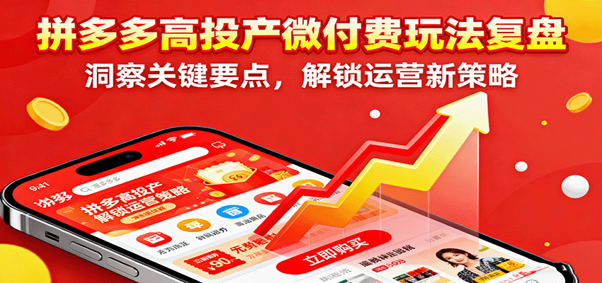 拼多多高投产微付费玩法复盘,洞察关键要点,解锁运营新策略 拼多多高投产微付费玩法复盘,洞察关键要点,解锁运营新策略