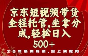 （16204期）京东短视频带货，新玩法，0门槛，做就有米