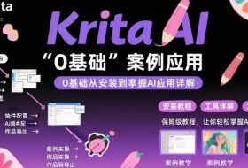 Krita AI绘画入门课，0基础从安装到案例应用krita AI使用详解