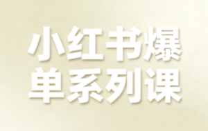 尼采老师·小红书爆单系列课