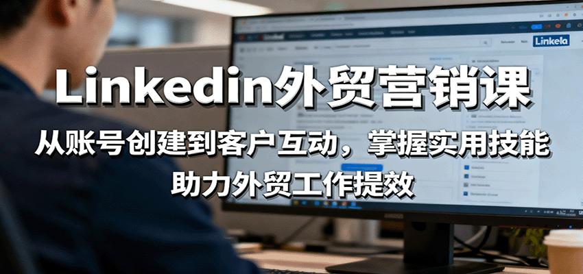 LinkedIn外贸营销课:从账号创建到客户互动,掌握实用技能,助力外贸工作提效 LinkedIn外贸营销课:从账号创建到客户互动,掌握实用技能,助力外贸工作提效