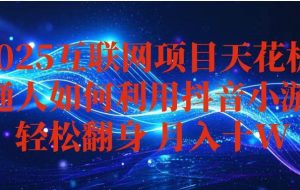 （16299期）抖音小游戏变现玩法，小白也能月入躺赚10w+ ，长期稳定，可矩阵放大