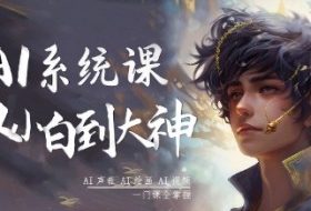 AI系统课程，从小白到大神系统学AI，AI声音-AI绘画-AI视频一门课全掌握