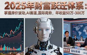 （16217期）2025年财富跃迁体系：掌握房价波动,AI赛道,国际局势，年收益50万-300万