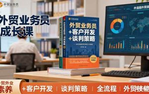 （16250期）外贸业务员成长课：职业素养+客户开发+谈判策略、掌握全流程外贸技能