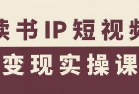 读书IP短视频变现实操课，读书IP赛道变现指南