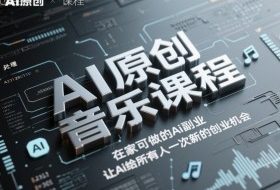 AI原创音乐课程，在家可做的Ai副业，让Ai给所有人一次新的创业机会