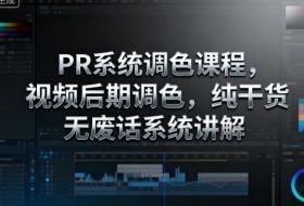 PR系统调色课程，视频后期调色，纯干货无废话系统讲解