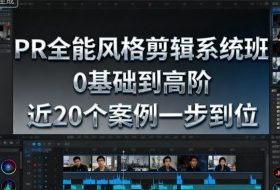 PR全能风格剪辑系统班，0基础到高阶，近20个案例一步到位