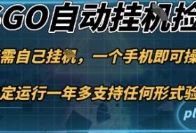 游戏自动挂G捡漏，一个手机即可操作，当天可操作见到结果，新手小白轻松月入1W+【揭秘】