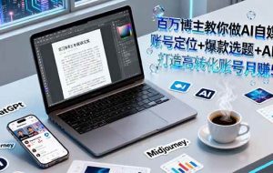（16131期）百万博主教你做AI自媒体：账号定位+爆款选题+AI创作 打造高转化账号月赚5w