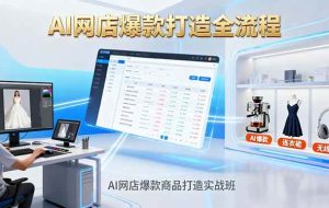 （16326期）AI网店爆款商品打造实战班：AI技术实现商品图智能处理，快速搭建AI网店