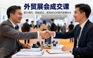 (16356期)外贸展会成交课,含目标制定、客户邀约、现场成交,系统化SOP提升参展ROI