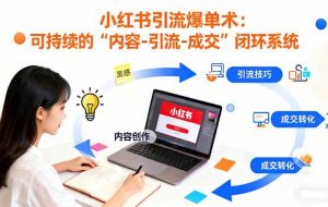 (16362期)小红书引流爆单术:构建一套低成本 可持续的“内容-引流-成交”闭环系统