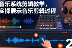 音乐系统剪辑教学，实操展示音乐剪辑过程