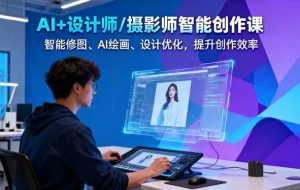 (16398期)AI+设计师/摄影师智能创作课:智能修图、AI绘画、设计优化,提升创作效率
