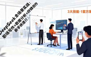 (16418期)DeepSeek全场景实战:职场写作+数据分析+自媒体创作,新手快速月入过万