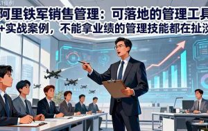 (16436期)阿里铁军销售管理:可落地的管理工具+实战案例,不能拿业绩的管理都在扯淡
