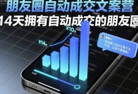 朋友圈自动成交文案营，14天拥有自动成交的朋友圈
