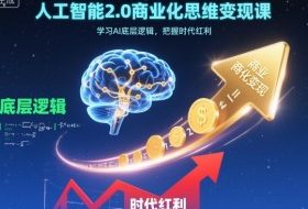人工智能2.0商业化思维变现课，学习AI底层逻辑，把握时代红利