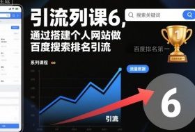 引流系列课6，通过搭建个人网站做百度搜索排名引流