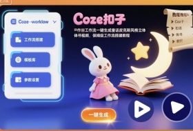 Coze扣子工作流一键生成童话皮克斯风格立体书视频,保姆级工作流搭建教程