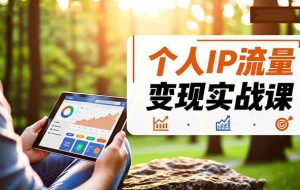 （16525期）个人IP流量变现实战课，涵盖多平台引流、打造个人IP并实现稳定流量变现