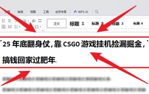 （16533期）25年底翻身仗，靠CSGO游戏挂机捡漏掘金，搞钱回家过肥年