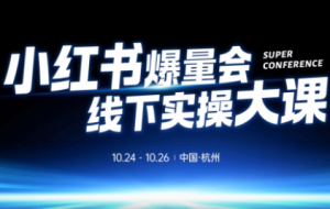 戴小胖·小红书爆量会线下课（杭州10月24-26号）