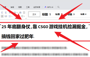 25年底翻身仗，靠CSGO游戏挂机捡漏掘金，搞钱回家过肥年