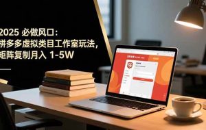 （16594期）2025 必做风口：拼多多虚拟类目工作室玩法，矩阵复制月入 1-5W