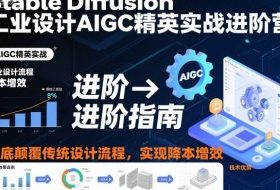 Stable Diffusion工业设计AIGC精英实战进阶营，彻底颠覆传统设计流程，实现降本增效
