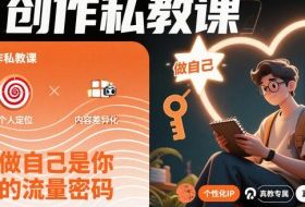 创作私教课，做自己是你的流量密码