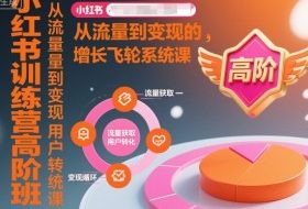 小红书训练营高阶班,从流量到变现的增长飞轮系统课