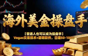 (16677期)海外美金操盘手技术【普通人也可以成为操盘手】Vegas交易技术+聪明软件,日赚50-100U