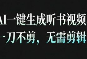 AI一键生成安睡疗愈视频，30S一条制作一条视频，一刀不剪，无需剪辑，完播率超高，带货带书杠杠的！