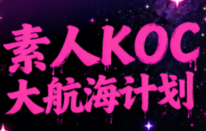 超萌素人KOC大航海计划