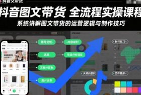 抖音图文带货全流程实操课程,系统讲解图文带货的运营逻辑与制作技巧