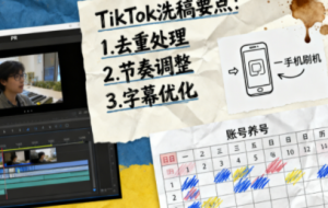 TikTok洗稿剪辑全流程课